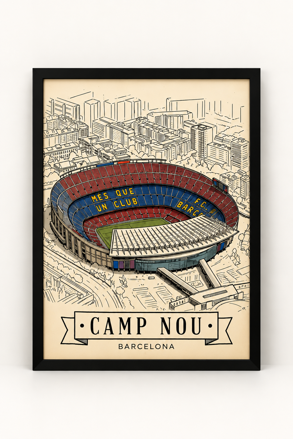 FC Barcelona – Club Edition Football Frame