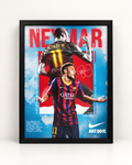 Neymar Jr. Barcelona #11 – Football Moments Framed Poster