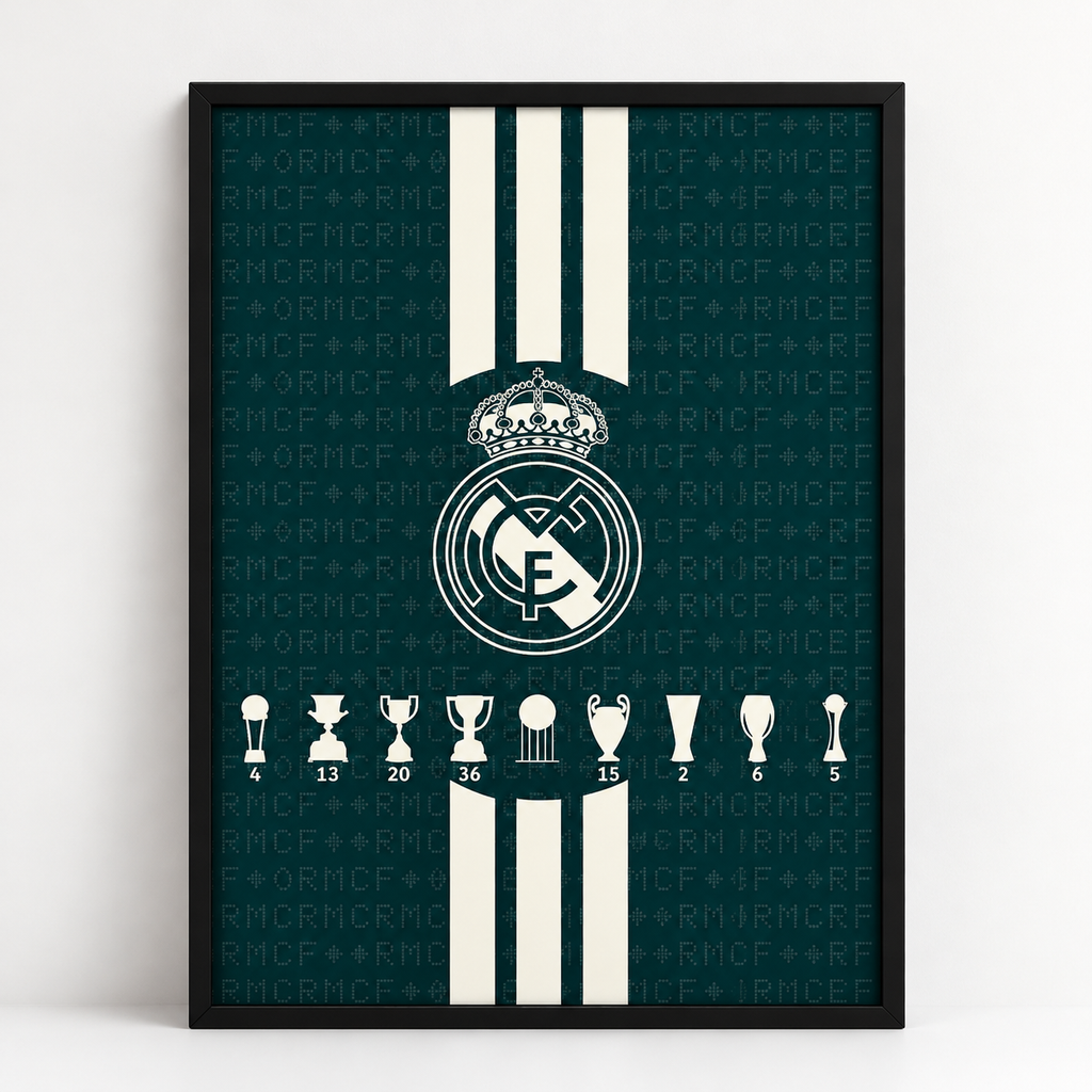 Real Madrid Football Frame – Hala Madrid 🤍👑